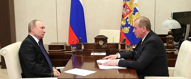 Состоялась рабочая встреча Президента Российской Федерации Владимира Путина с Губернатором Иркутской области